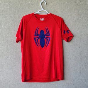 Red Spiderman Under Armour Loose Fit